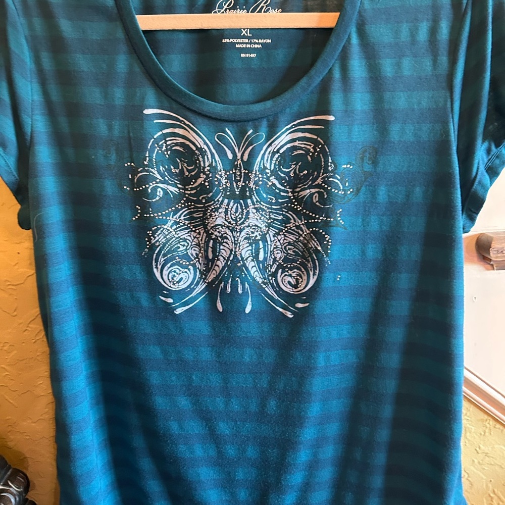 Elegant Blue Graphic Tee